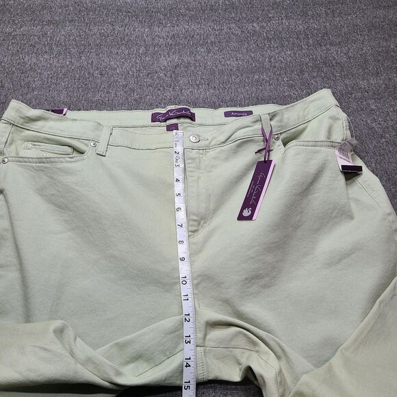 Gloria Vanderbilt Jeans Womens 22W Amanda Soft Touch Stretch Pants Desert Sage - Picture 3 of 11